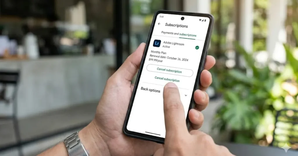How to Cancel Your Lightroom Subscription via Mobile (Apple) How to Cancel Your Lightroom Subscription via Mobile (Google)