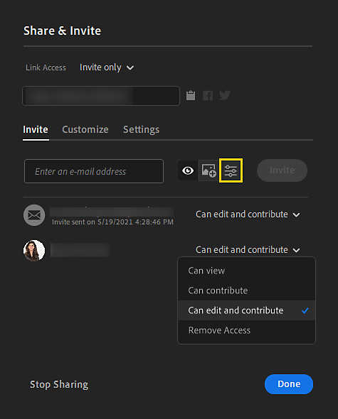 Managing Invites and Roles